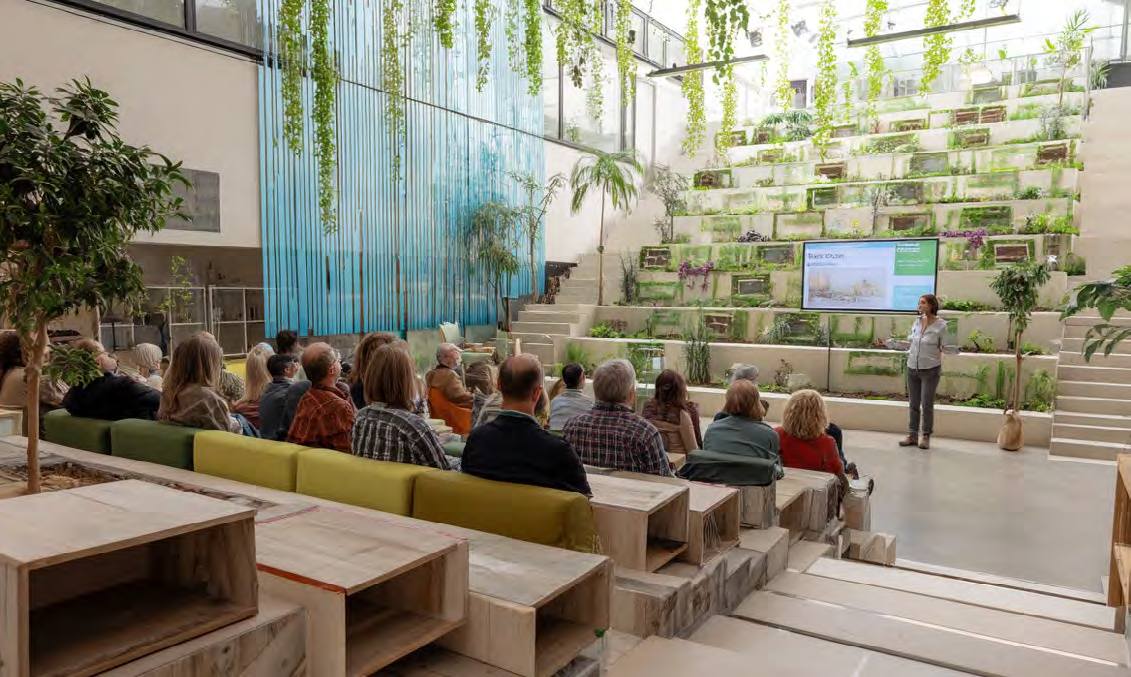 A talk in the SEE Institute amphitheatre