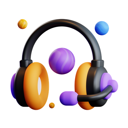 3d vr headphone image